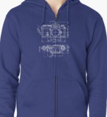 Vintage Photography: Nikon Blueprint Zipped Hoodie