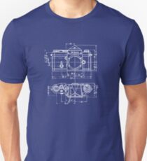 Vintage Photography: Nikon Blueprint Unisex T-Shirt