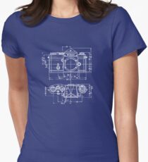 Vintage Photography: Nikon Blueprint Women's Fitted T-Shirt