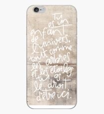 Desiderata sur bois iPhone Case