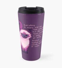 Anxiety Encouragement Galaxy Cat Travel Mug