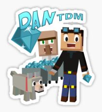 DanTDM The Diamond Minecart - Minecraft Youtuber Sticker