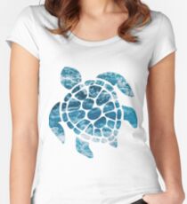 Ocean Sea Turtle Women's Fitted Scoop T-Shirt