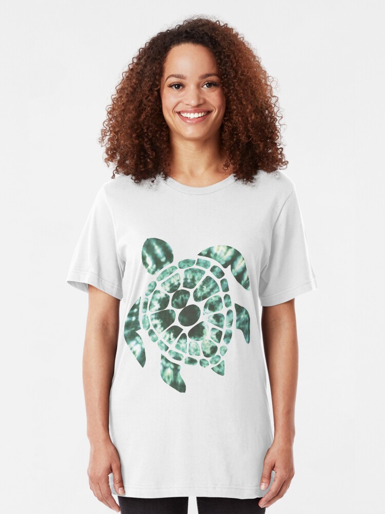 Vista alternativa de Camiseta ajustada Tie Dye Sea Turtle 2