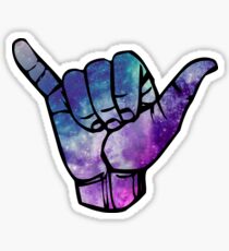 Galaxy Shaka Sticker
