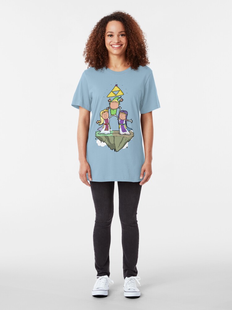 Alternate view of Between two derps Slim Fit T-Shirt