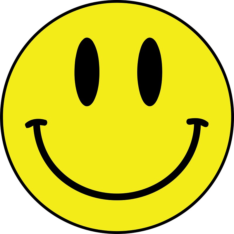 Yellow Smiley Face: Stickers | Redbubble