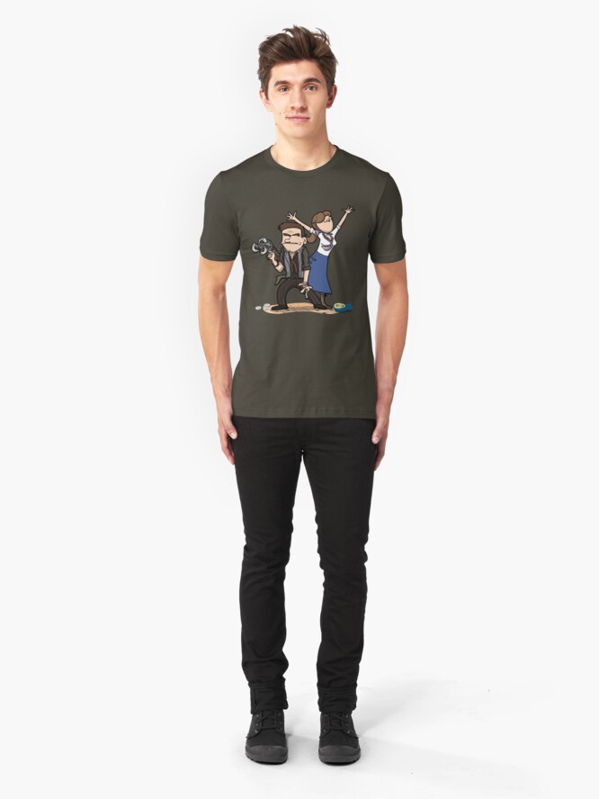 Alternate view of You know what, keep the girl. Dept is gone. Slim Fit T-Shirt