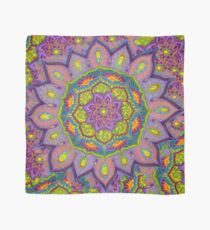 Purple Sun Mandala (with background) Scarf