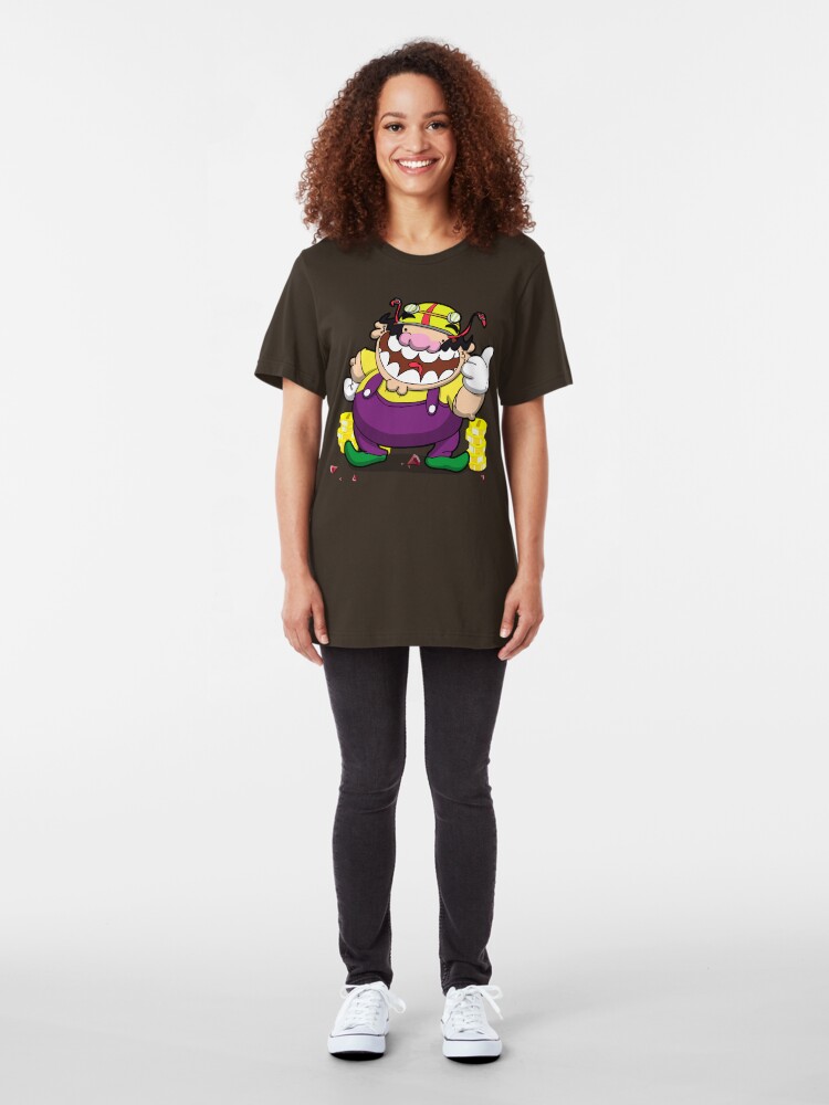 Alternate view of Greedy loveable fatso! Slim Fit T-Shirt