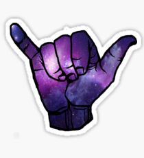 Galaxy Shaka Sticker