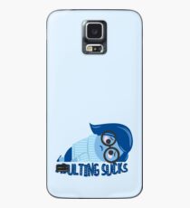 Funda/vinilo para Samsung Galaxy Adulting es una mierda