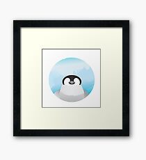Simplistic Penguin Framed Print
