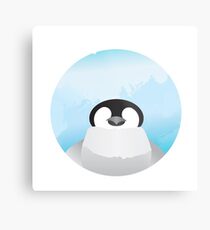 Simplistic Penguin Metal Print