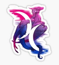 Bi-Stolz-Drache Sticker