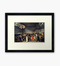 Tennis Court Oath - Jacques Louis David - French Revolution - 1794 Framed Print