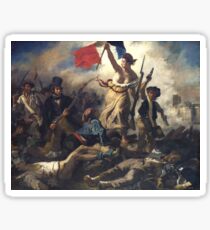 Liberty Leading the People - 1830 - Eugène Delacroix - French Revolution Sticker