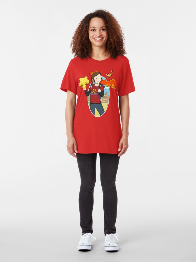 Alternate view of Ellie & Kazooie going on an Adventure. Slim Fit T-Shirt