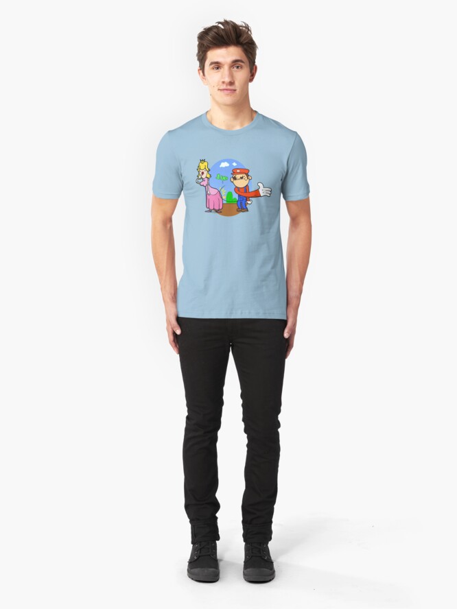 Alternate view of Princess Peach is in da' castle! Slim Fit T-Shirt