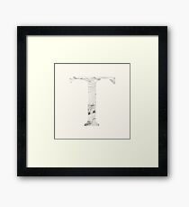 T Framed Print