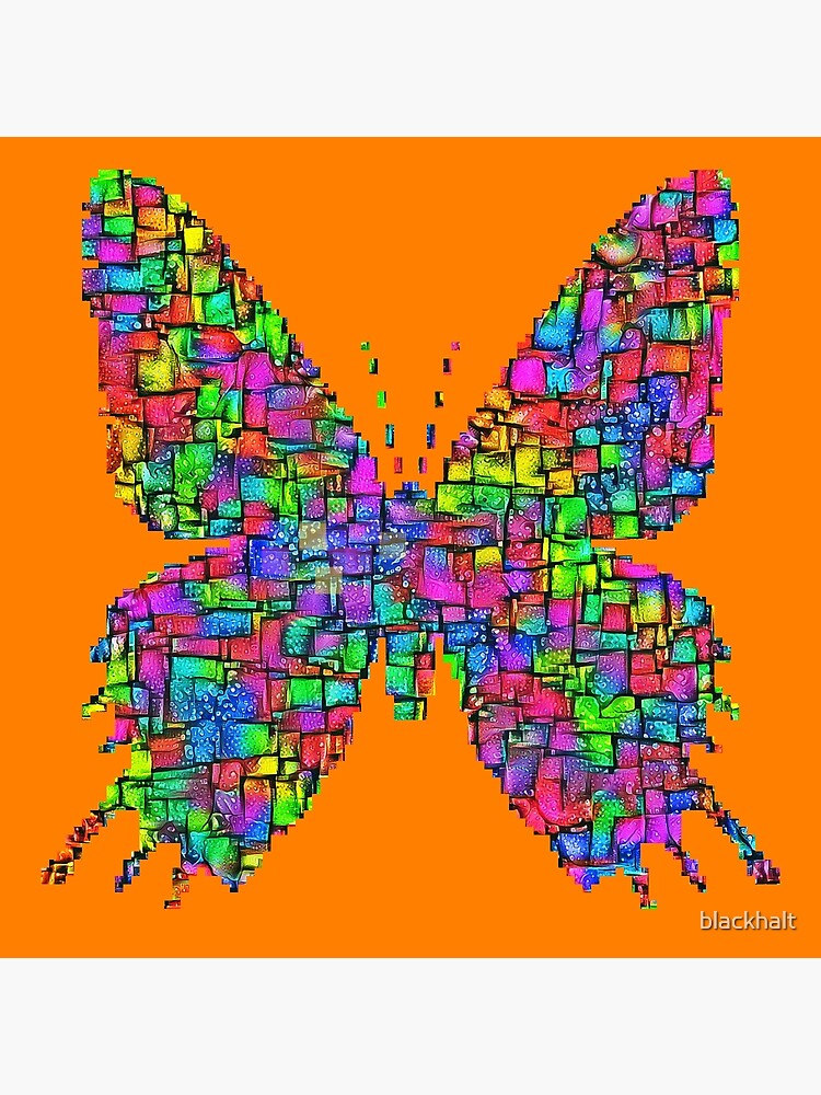Artificial neural style Simplex pixel Papilio Gloria butterfly by blackhalt