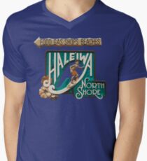 North Shore Traffic Sign MAN Men's V-Neck T-Shirt