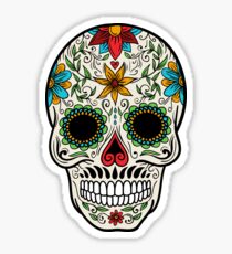 Skull floral 4 Sticker
