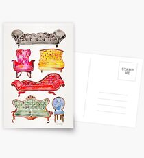 Victorian Lounge – Rainbow Palette Postcards