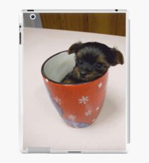 Tiny pup in cup!! iPad Case/Skin