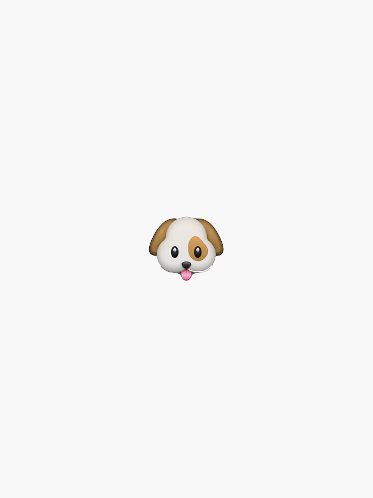 "Dog Emoji" Sticker by Jackiesco | Redbubble
