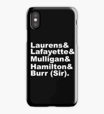 Hamilton Revolutionaries (white) iPhone Case/Skin