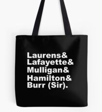 Bolsa de tela Revolucionarios de Hamilton (blanco)