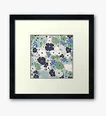 Vinage Flowers Pattern Framed Print