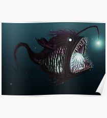 Deep sea angler - Diceratias nassa Poster