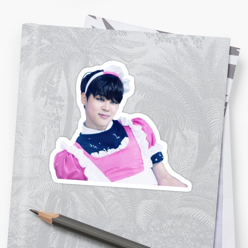 bts jimin sticker by satanscookiecat redbubble