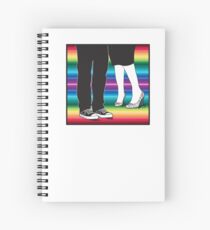 let's meet at the rainbow (two people awesome shoes) Spiral Notebook