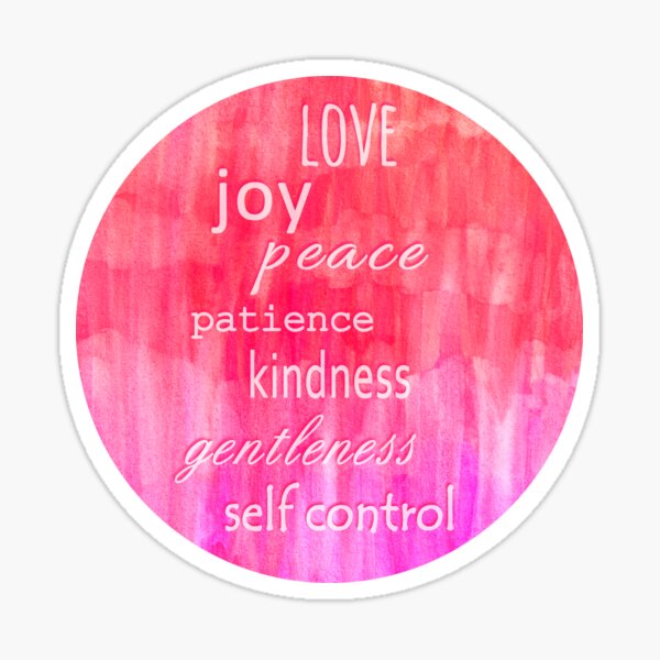 Inspirational Text on Pink Watercolor Abstract Sticker