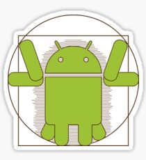 Vitruvian Android Sticker