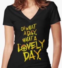Mad Max Fury Road What A Lovely Day! Women's Fitted V-Neck T-Shirt