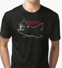 Jaws - Quints chalk drawing Tri-blend T-Shirt