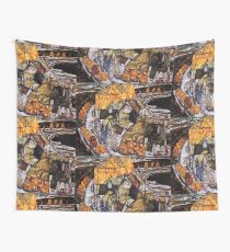Egon Schiele Abstract Town Wall Tapestry