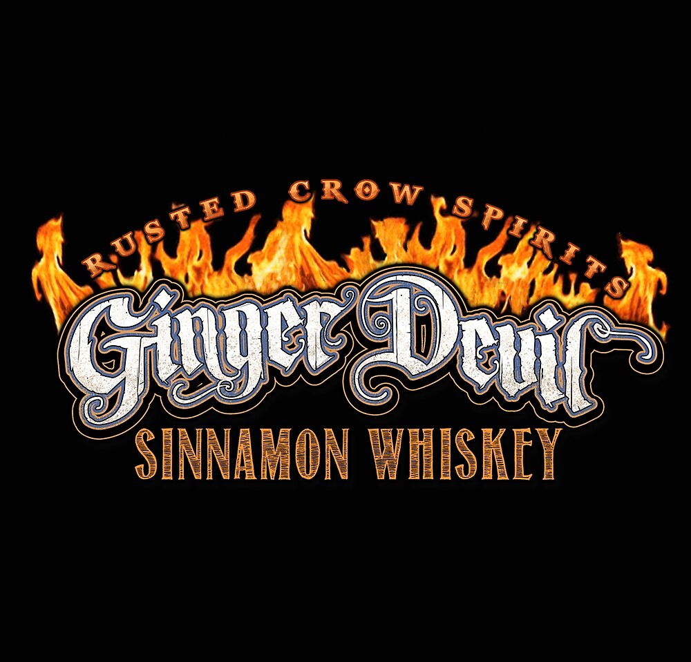 Ginger Devil Sinnamon Whiskey logo by RUSTED CROW SPIRITS
