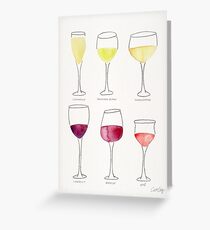 Wine Collection Greeting Card