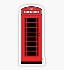 British Red Phone Box Sticker