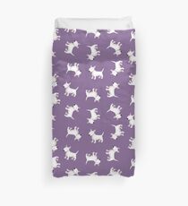Cute Bull Terrier Dog Duvet Cover