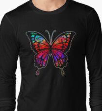 Psychedelic Butterfly Long Sleeve T-Shirt
