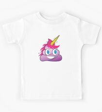 Funkelt das Einhorn Poop Emoji Kinder T-Shirt