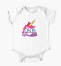 Funkelt das Einhorn Poop Emoji Baby Body Kurzarm