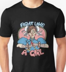 Fight Like A Girl - Chun Li (Street Fighter) Unisex T-Shirt