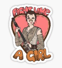 Fight Like A Scavenger (Fight Like A Girl) Sticker